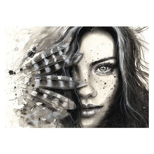 colorfulboy canvas art wall painting black white girl feather poster nordic wall art print canvas pictures for living room decor
colorfulboy canvas art wall painting black white girl feather poster nordic wall art print canvas pictures for living room decor