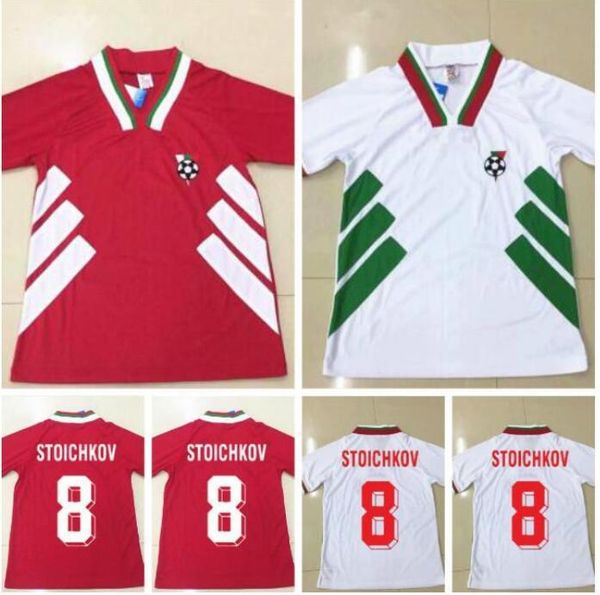 1994 bulgaria world cup national team soccer jersey home away red white 94 vintage football shirt #8 stoichkov #3 ivanov #22 andonov, Black;yellow
1994 bulgaria world cup national team soccer jersey home away red white 94 vintage football shirt #8 stoichkov #3 ivanov #22 andonov, Black;yellow