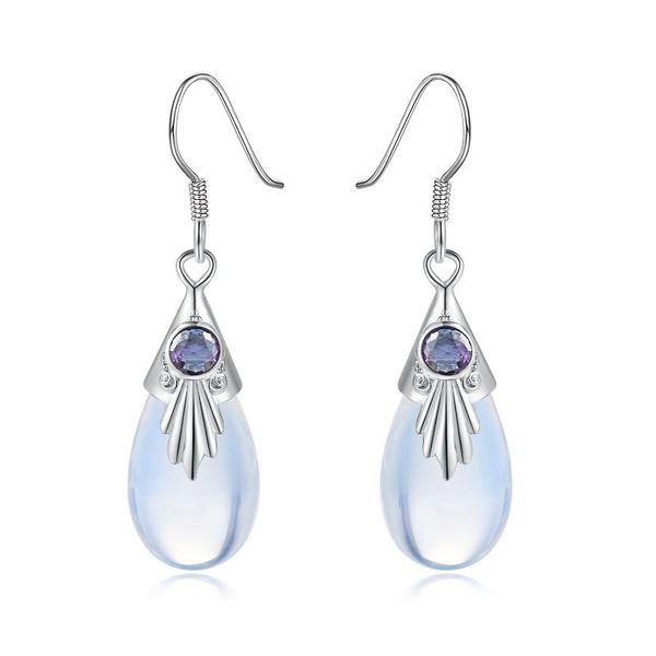 white moon stone drop earrings for women waterdrop style piercing silver color gift for girls fashion jewelry kae235
white moon stone drop earrings for women waterdrop style piercing silver color gift for girls fashion jewelry kae235