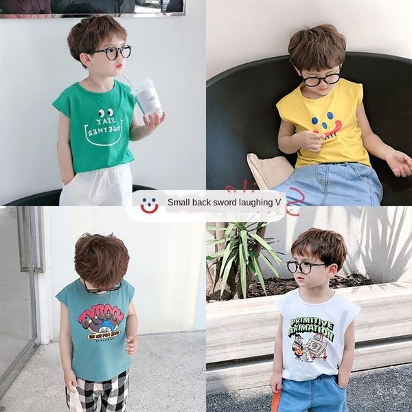 dfctw forward western vest vest style boys' summer sleeveless t-shirt waistcoat children's summer korean style base shirt fashion, Blue
dfctw forward western vest vest style boys' summer sleeveless t-shirt waistcoat children's summer korean style base shirt fashion, Blue