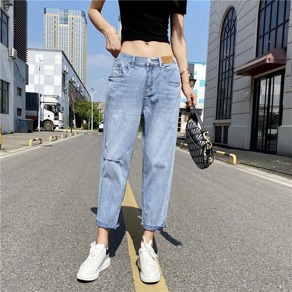 fat mm2020 summer thin plus size and jeans jeans casual hole stretch high waist cropped harem pants 8881, Blue
fat mm2020 summer thin plus size and jeans jeans casual hole stretch high waist cropped harem pants 8881, Blue