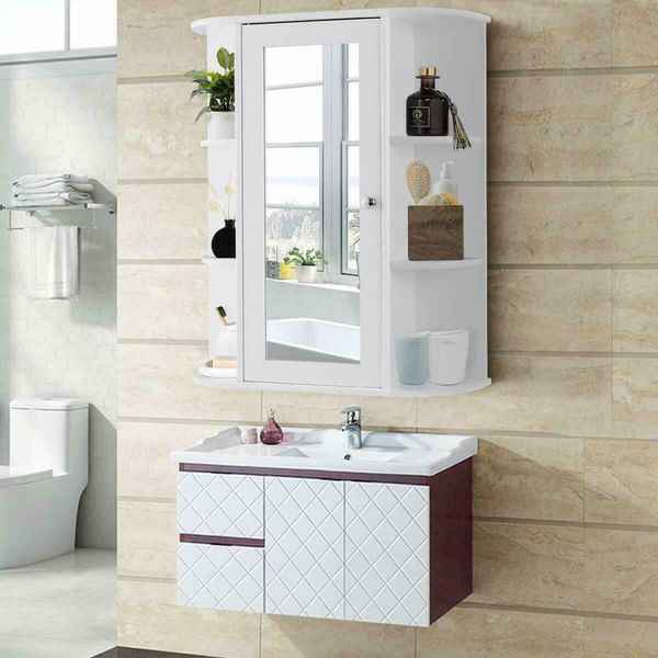 home bathroom wall mount cabinet storage shelf over toilet w/ mirror door 
home bathroom wall mount cabinet storage shelf over toilet w/ mirror door