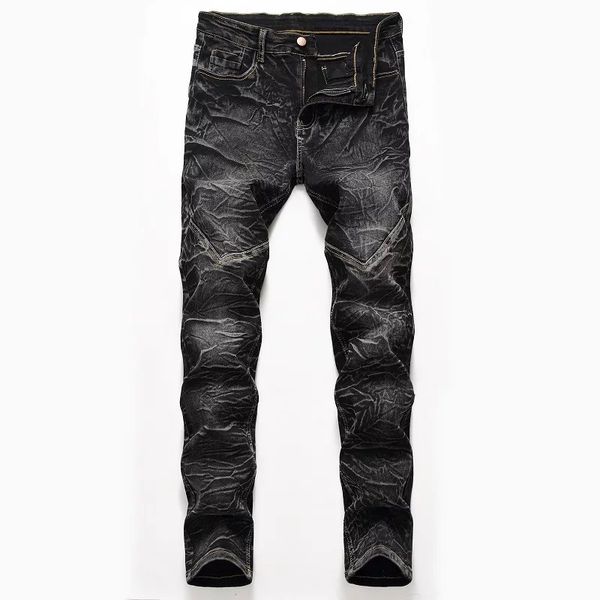 2020 new young men's slim elastic jeans fashion causal plus size 42 skinny jeans men, Blue
2020 new young men's slim elastic jeans fashion causal plus size 42 skinny jeans men, Blue