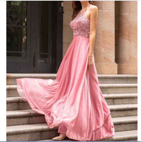 wholesale prom dress 2020 long floor length lace up back sparkly material halter backlessformal woman dress vestido de fiesta, Red
wholesale prom dress 2020 long floor length lace up back sparkly material halter backlessformal woman dress vestido de fiesta, Red