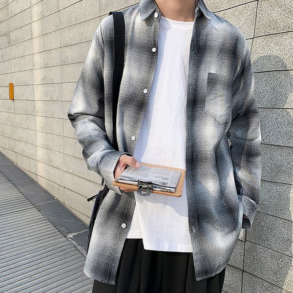 casual shirts men large size vintage long sleeve plaid shirt black checkered clothes mens blouse streetwear boy button soft, White;black
casual shirts men large size vintage long sleeve plaid shirt black checkered clothes mens blouse streetwear boy button soft, White;black