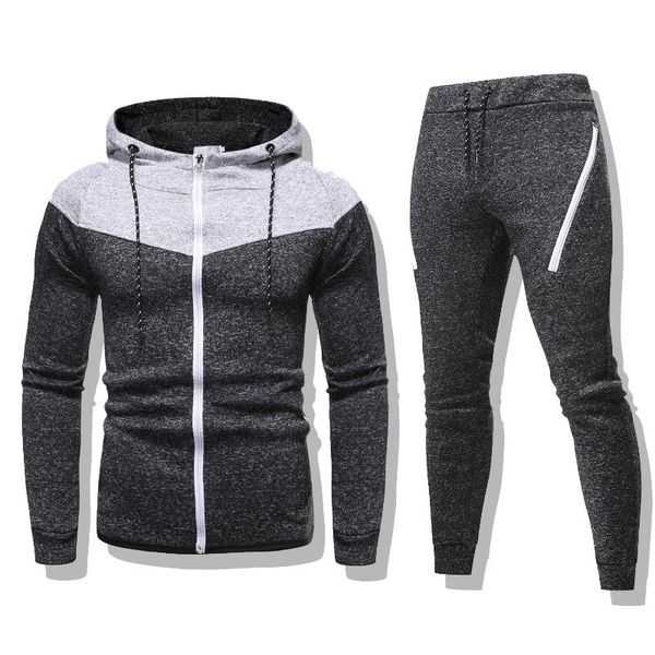 2020 men tracksuit set two piece set patchwork hoodies and pants casual sporting suits joggers male jogging suits grey sweatsuit, Gray
2020 men tracksuit set two piece set patchwork hoodies and pants casual sporting suits joggers male jogging suits grey sweatsuit, Gray