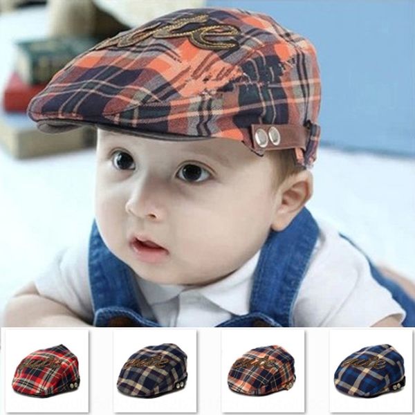 new korean children's cute letter cute plaid sun hat men's and women's baby beret beret casual hat, Blue;gray
new korean children's cute letter cute plaid sun hat men's and women's baby beret beret casual hat, Blue;gray