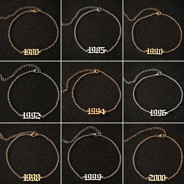 birth year ankle leg bracelet jewelry personalize stainless steel gold custom number anklet friend gifts, Red;blue
birth year ankle leg bracelet jewelry personalize stainless steel gold custom number anklet friend gifts, Red;blue