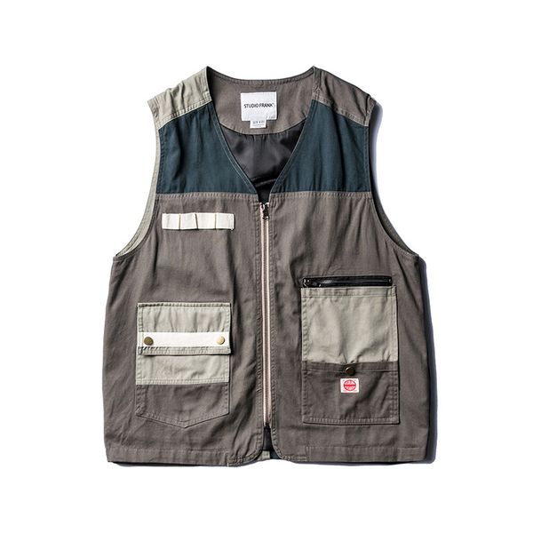 multi-карманный cargo designer men vest mens урожай ретро лоскутная безрукавки японский streetwear hip hop жилет, Black;white
multi-карманный cargo designer men vest mens урожай ретро лоскутная безрукавки японский streetwear hip hop жилет, Black;white