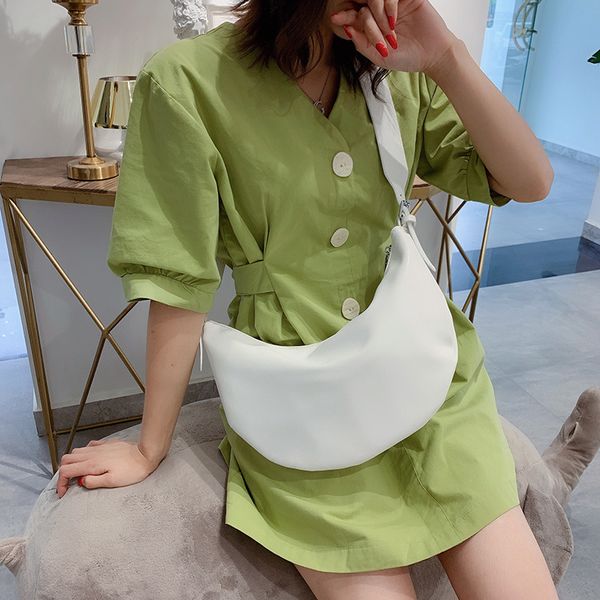 ins fashion lady's messenger bag soft pu leather moon hobos bag female casual solid color wide shoulder strap women's handbag
ins fashion lady's messenger bag soft pu leather moon hobos bag female casual solid color wide shoulder strap women's handbag