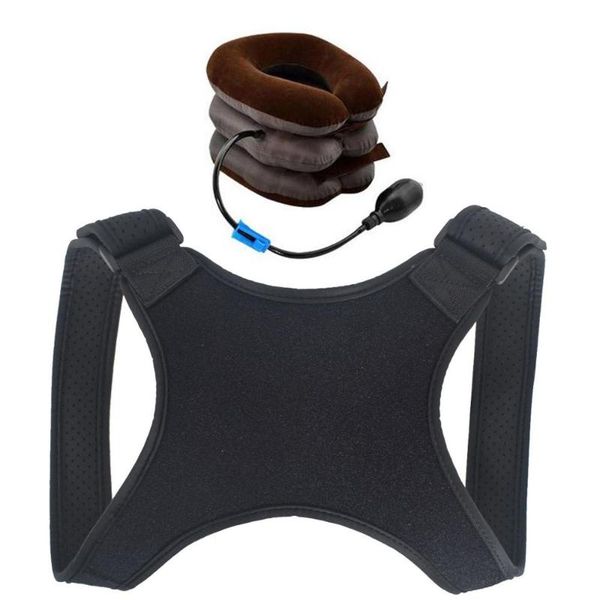 new upper back posture corrector posture clavicle support corrector back straight shoulders brace strap correct, Black;blue
new upper back posture corrector posture clavicle support corrector back straight shoulders brace strap correct, Black;blue