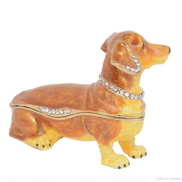 dachshund dog jewelry trinket box animal tablepewter ornament dog lover gift home accessories gifts, Black;white
dachshund dog jewelry trinket box animal tablepewter ornament dog lover gift home accessories gifts, Black;white