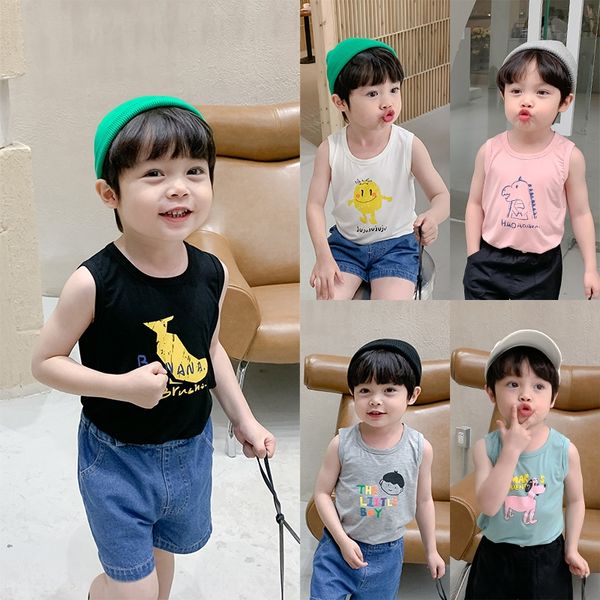 boy's ong xu clothing vest wear xia yang fashion modal thin children's clothing cute printing 3 children's t-shirt fashion, Blue
boy's ong xu clothing vest wear xia yang fashion modal thin children's clothing cute printing 3 children's t-shirt fashion, Blue