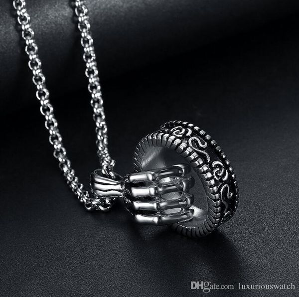 2020 personality trendy male fashion retro skull hand ring pendant hip-hop wild stainless steel men's necklace nightclub accessories fo, Silver
2020 personality trendy male fashion retro skull hand ring pendant hip-hop wild stainless steel men's necklace nightclub accessories fo, Silver
