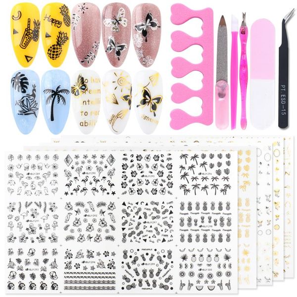 3d nail stickers manicure set butterfly flower leaf adhesive sliders gold black decals foils art decorations tools kit la1811-1
3d nail stickers manicure set butterfly flower leaf adhesive sliders gold black decals foils art decorations tools kit la1811-1
