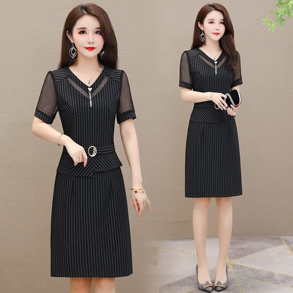 eklfd middle-aged mom spring and summer dress women's mid-length middle-aged mother slimming 40-year-old 50 summer dress fashionable we, Black;gray
eklfd middle-aged mom spring and summer dress women's mid-length middle-aged mother slimming 40-year-old 50 summer dress fashionable we, Black;gray