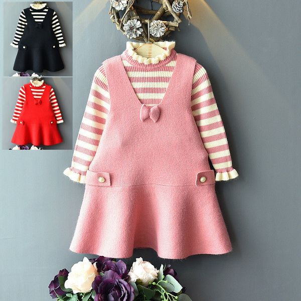 2019 women's baby autumn sweater set korean striped sweater and waistcoat waistcoat solid color vest skirt two-piece set, Blue
2019 women's baby autumn sweater set korean striped sweater and waistcoat waistcoat solid color vest skirt two-piece set, Blue