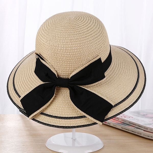 straw butterfly straw women's korean bow big eaves sun beach beach hat outdoor sun hat, Blue;gray
straw butterfly straw women's korean bow big eaves sun beach beach hat outdoor sun hat, Blue;gray