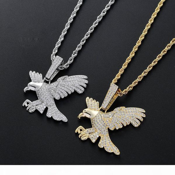 men's hip hop jewelry animal eagle iced pendant pendant necklace charm rope chain gold color bling cubic zircon, Silver
men's hip hop jewelry animal eagle iced pendant pendant necklace charm rope chain gold color bling cubic zircon, Silver