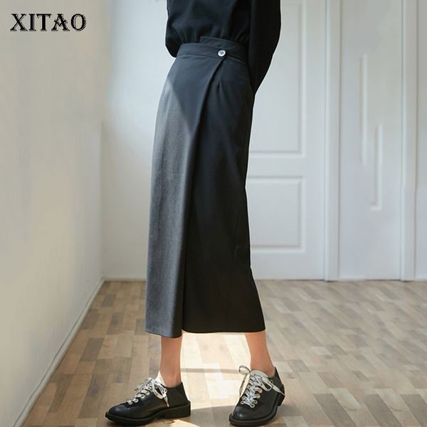 xitao black irregular skirt women fashion slim elegant all match button korean style 2020 autumn simple skirt goddess zp1718
xitao black irregular skirt women fashion slim elegant all match button korean style 2020 autumn simple skirt goddess zp1718