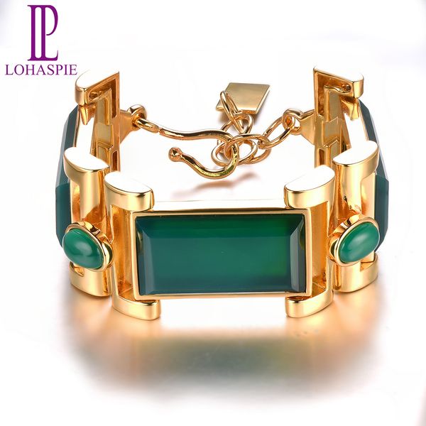 green stone tennis bracelet genuine onyx agate yellow gold color plated ajustable bracelet for women, Golden;silver
green stone tennis bracelet genuine onyx agate yellow gold color plated ajustable bracelet for women, Golden;silver