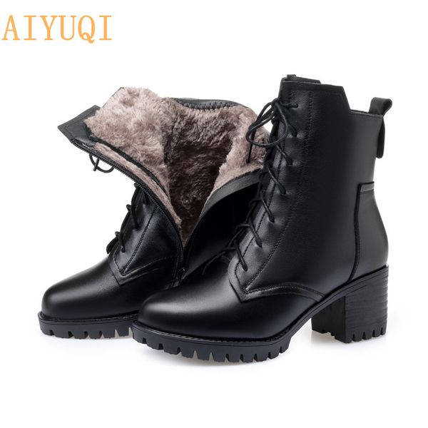 aiyuqi booties women genuine leather 2020 new winter army boots female boots women cow leather for, Black
aiyuqi booties women genuine leather 2020 new winter army boots female boots women cow leather for, Black