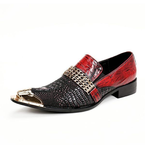dress shoes caesar2021 genuine loafers slip-on casual business leather men's fashion, Black