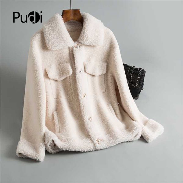 women's fur & faux winter women 30% real wool coat peal button warm jacket sheep shearing girl coats lady long overcoat oms902, Black
women's fur & faux winter women 30% real wool coat peal button warm jacket sheep shearing girl coats lady long overcoat oms902, Black