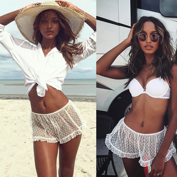 women's panties casual short women lace white transparent mesh loose see through shorts beachwear ladies fashion, Black;pink
women's panties casual short women lace white transparent mesh loose see through shorts beachwear ladies fashion, Black;pink