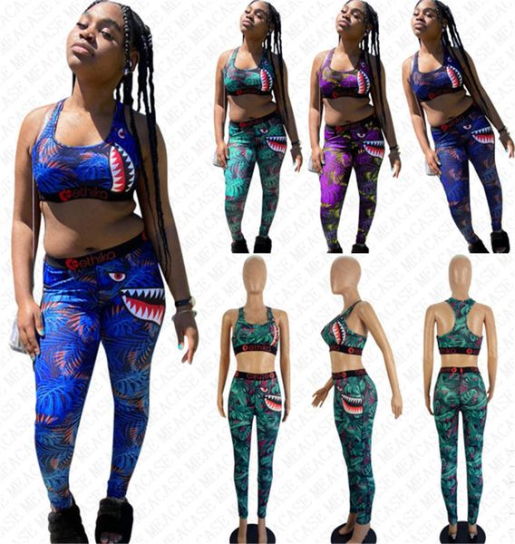 women shark swimsuit two piece set push up vest tank bras + pants leggings luxury swimwear cartoon tracksuit sports sweat suit d72706, White
women shark swimsuit two piece set push up vest tank bras + pants leggings luxury swimwear cartoon tracksuit sports sweat suit d72706, White