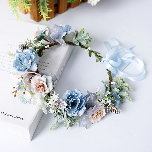 simulation flower girls wreath headdress wedding hair ornament sweet woman princess wedding accessories sea beach garlands s268, Slivery;white
simulation flower girls wreath headdress wedding hair ornament sweet woman princess wedding accessories sea beach garlands s268, Slivery;white