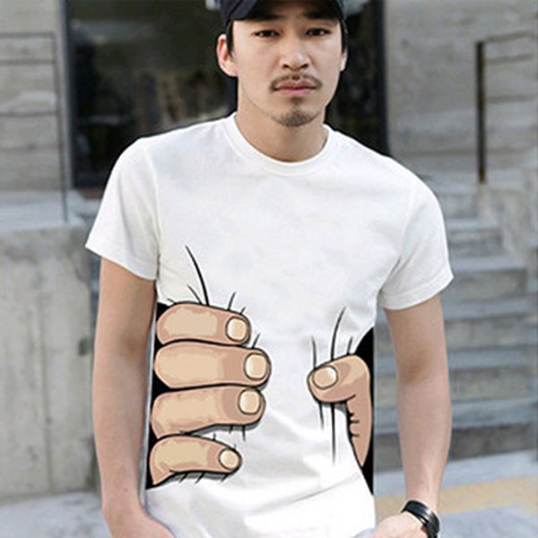 2020 new men's fashion summer 3d big hand print round neck short sleeve white t-shirt halloween costumes, White;black
2020 new men's fashion summer 3d big hand print round neck short sleeve white t-shirt halloween costumes, White;black