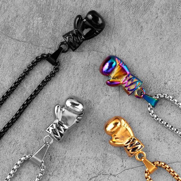 gold black boxing gloves boxer men necklaces pendants chain for boyfriend male stainless steel jewelry creativity gift wholesale, Silver
gold black boxing gloves boxer men necklaces pendants chain for boyfriend male stainless steel jewelry creativity gift wholesale, Silver