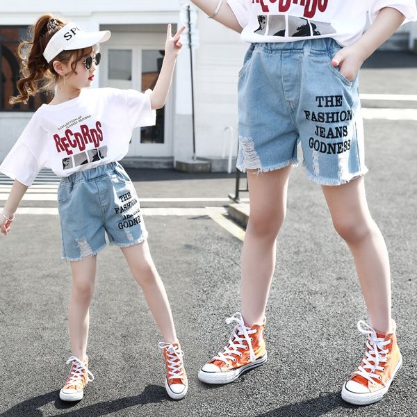 women's 2020 new medium large children's fashion korean printing hole jeans and and shorts jeans shorts, Blue
women's 2020 new medium large children's fashion korean printing hole jeans and and shorts jeans shorts, Blue