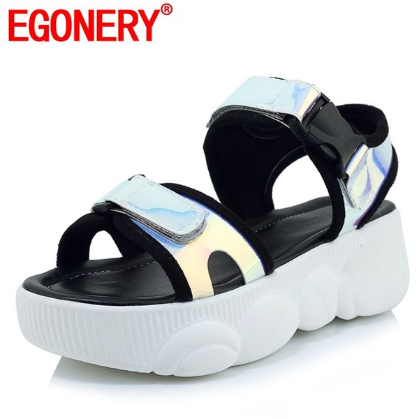 sandals egonery shiny non-slip comfortable casual sport summer punk cool woman high heels wedges shoes plus size 32-46, Black
sandals egonery shiny non-slip comfortable casual sport summer punk cool woman high heels wedges shoes plus size 32-46, Black