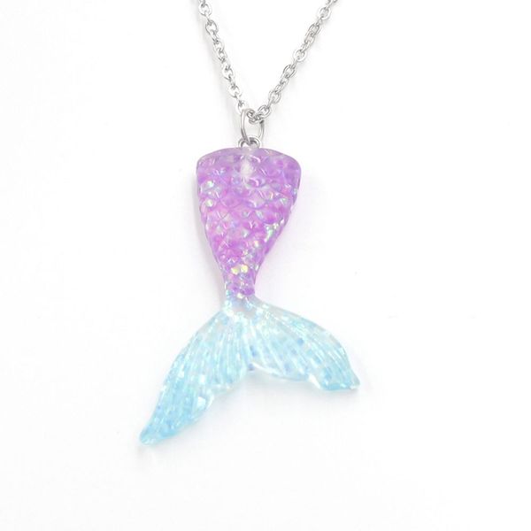 duftgold new shining mermaid tail pendant necklaces fashion creative stainless steel necklace for girl birthday jewelry gifts, Silver
duftgold new shining mermaid tail pendant necklaces fashion creative stainless steel necklace for girl birthday jewelry gifts, Silver