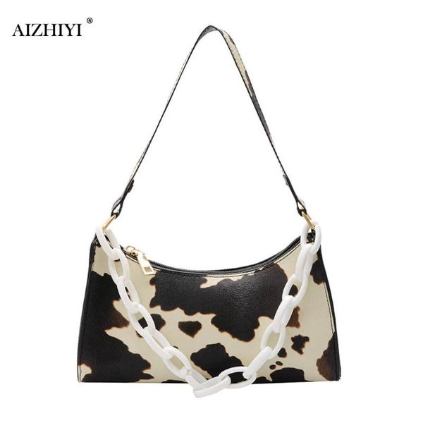 acrylic chain underarm shoulder bag cow pattern pu leather women handbag tote popular simple female daily bag
acrylic chain underarm shoulder bag cow pattern pu leather women handbag tote popular simple female daily bag