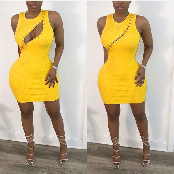 summer womens designer dress crew neck solid color sleeveless hook design pencil dress fashion female clothing, Black;gray
summer womens designer dress crew neck solid color sleeveless hook design pencil dress fashion female clothing, Black;gray