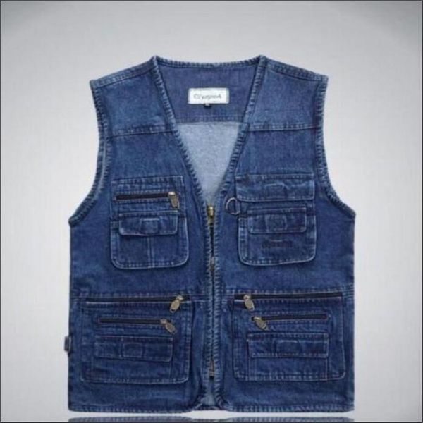 mens denim multi pocket waist vest travelers coat sleeveless outwear jacket plus size xl-7xl, Black;white
mens denim multi pocket waist vest travelers coat sleeveless outwear jacket plus size xl-7xl, Black;white
