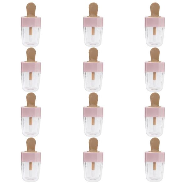 1 bag 12pcs cute ice cream shaped design lip gloss bottle empty lip gloss tube makeup dispenser container for women girls (pink
1 bag 12pcs cute ice cream shaped design lip gloss bottle empty lip gloss tube makeup dispenser container for women girls (pink