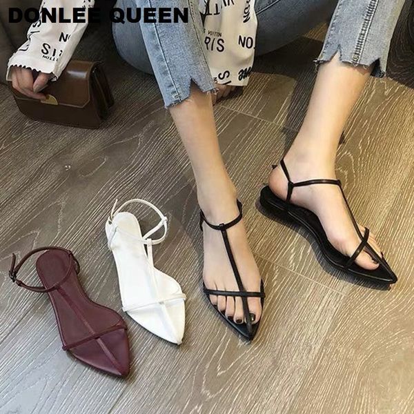 2020 women sandals flat gladiator back strap beach sandal new fashion summer shoes women casual walking sandalias mujer vacation y200620, Black
2020 women sandals flat gladiator back strap beach sandal new fashion summer shoes women casual walking sandalias mujer vacation y200620, Black