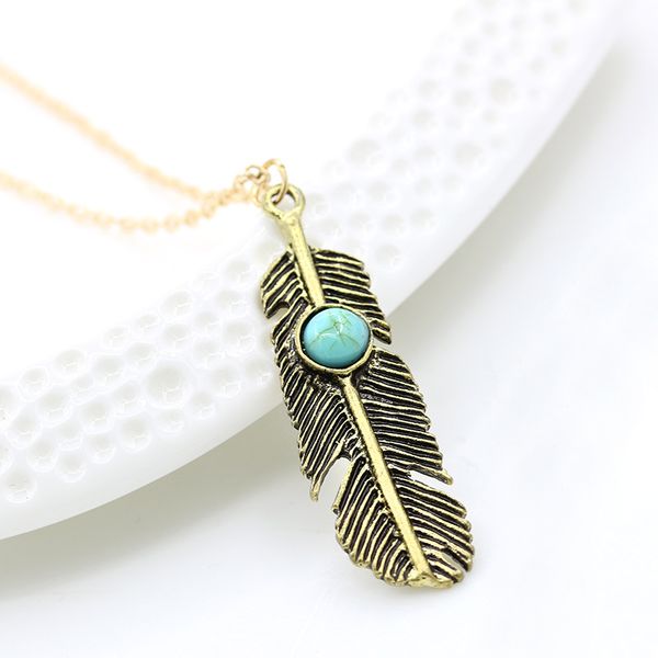 bohemian feathers and stone pendant necklace retro multielement collarbone chain leaves women adorn article, Silver
bohemian feathers and stone pendant necklace retro multielement collarbone chain leaves women adorn article, Silver
