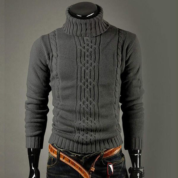 new fashion brand slim men's knit lapel long sleeve turtleneck turtleneck solid color regular sweater for men winter high neck, White;black
new fashion brand slim men's knit lapel long sleeve turtleneck turtleneck solid color regular sweater for men winter high neck, White;black
