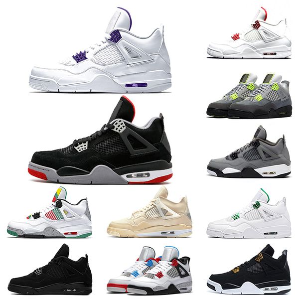 jumpman 4 4s mens trainers basketball shoes sail neon metallic purple red rasta athletics men sports sneakers size 40-47
jumpman 4 4s mens trainers basketball shoes sail neon metallic purple red rasta athletics men sports sneakers size 40-47