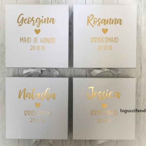 personalisedset of 4 bridesmaids gift boxes, proposal gift box, bridal party box, bridal box maid of honour box
personalisedset of 4 bridesmaids gift boxes, proposal gift box, bridal party box, bridal box maid of honour box