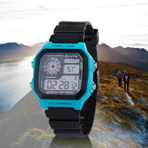 square men's colorful luminous production creative lighting electronic for children luminous watch electronic watch and students, Blue
square men's colorful luminous production creative lighting electronic for children luminous watch electronic watch and students, Blue