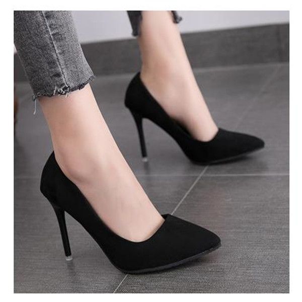 2020 autumn new simple elegant high heels stiletto womens shoes pointed black etiquette professional single shoes wedding shoes
2020 autumn new simple elegant high heels stiletto womens shoes pointed black etiquette professional single shoes wedding shoes