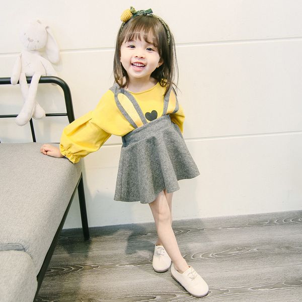 kids designer clothes girls2020 spring and autumn childrens suit new girl strap dress baby girl long sleeve bottoming shirt t-shirt two-piec, Red;yellow
kids designer clothes girls2020 spring and autumn childrens suit new girl strap dress baby girl long sleeve bottoming shirt t-shirt two-piec, Red;yellow