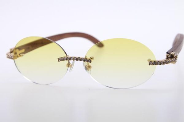 2020 diamond rimless wood sunglasses 3524012 stone glasses oval wooden sunglasses round decor wood frame, White;black
2020 diamond rimless wood sunglasses 3524012 stone glasses oval wooden sunglasses round decor wood frame, White;black