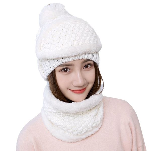 2pcs fashion ski cap and scarf set women winter warm hat knitted skullies beanies, Black
2pcs fashion ski cap and scarf set women winter warm hat knitted skullies beanies, Black